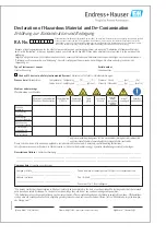 Preview for 35 page of Endress+Hauser Promonitor NRF560 Operating Instructions Manual