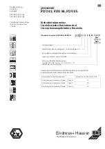 Предварительный просмотр 3 страницы Endress+Hauser Prosonic FDU83 Safety Instructions For Electrical Apparatus Certified For Use In Explosion-Hazardous Areas