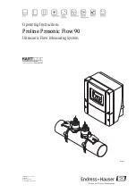 Предварительный просмотр 1 страницы Endress+Hauser Prosonic Flow 90 Operating Instructions Manual