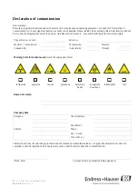 Предварительный просмотр 113 страницы Endress+Hauser Prosonic Flow 90 Operating Instructions Manual