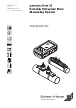 Предварительный просмотр 1 страницы Endress+Hauser prosonic flow 92 Operating Instructions Manual