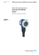 Предварительный просмотр 1 страницы Endress+Hauser Prosonic M FMU40 Operating Instructions Manual