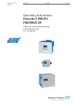 Endress+Hauser Prosonic S FMU95 PROFIBUS DP Operating Instructions Manual предпросмотр