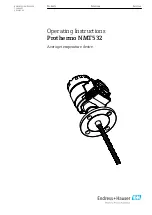 Endress+Hauser Prothermo NMT532 Operating Instructions Manual предпросмотр