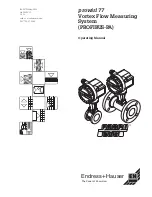 Предварительный просмотр 1 страницы Endress+Hauser prowirl 77 Operating Manual