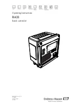 Endress+Hauser RA33 Operating Instructions Manual preview