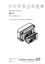 Предварительный просмотр 1 страницы Endress+Hauser RIA15 Operating Instructions Manual