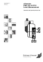 Предварительный просмотр 1 страницы Endress+Hauser Silometer FMC 672 Z Installation And Operating Instructions Manual