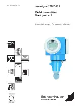 Endress+Hauser smartgrad TMD833 Installation And Operation Manual предпросмотр