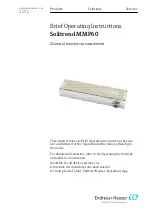 Endress+Hauser Solitrend MMP60 Operating Instructions Manual предпросмотр