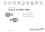 Предварительный просмотр 1 страницы Endress+Hauser Soliwave M FDR50 Manual