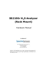 Предварительный просмотр 3 страницы Endress+Hauser SpectraSensors SS2100r Hardware Manual