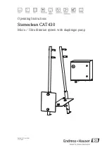 Endress+Hauser Stamoclean CAT430 Operating Instructions Manual preview