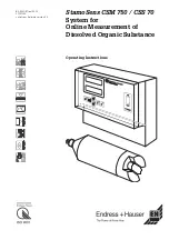 Предварительный просмотр 1 страницы Endress+Hauser Stamosens CSM750 Operating Instructions Manual