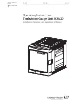 Предварительный просмотр 1 страницы Endress+Hauser Tankvision Gauge Link NXA20 Operating Instructions Manual