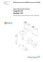 Предварительный просмотр 1 страницы Endress+Hauser Teqwave F Operating Instructions Manual