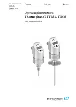 Endress+Hauser Thermophant T TTR 35 Operating Instructions Manual предпросмотр