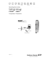 Endress+Hauser TMT122 Operating Instructions Manual предпросмотр