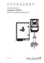 Предварительный просмотр 1 страницы Endress+Hauser Topclean S CPC30 Operating Instructions Manual