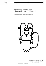 Endress+Hauser Turbimax CUE21 Operating Instructions Manual предпросмотр