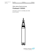 Endress+Hauser Turbimax CUS50D Operating Instructions Manual предпросмотр