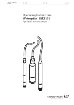 Предварительный просмотр 1 страницы Endress+Hauser Waterpilot FMX167 Operating Instructions Manual