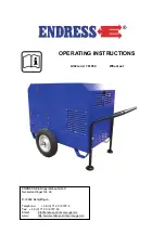 Preview for 1 page of Endress 161034 Operating Instructions Manual