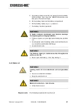 Предварительный просмотр 67 страницы Endress ESE 1104 DBG ES FS DIN Operating Instructions Manual