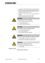 Предварительный просмотр 37 страницы Endress ESE 1408 DGB ES DIN Operating Instructions Manual