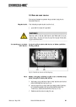 Предварительный просмотр 57 страницы Endress ESE 1408 DGB ES DIN Operating Instructions Manual