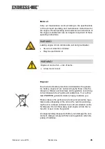 Предварительный просмотр 45 страницы Endress ESE 20YW/RS Original Operating Manual