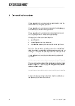 Preview for 4 page of Endress ESE 608 DHG ES DI DUPLEX Operating Instructions Manual