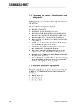 Preview for 12 page of Endress ESE 608 DHG ES DI DUPLEX Operating Instructions Manual