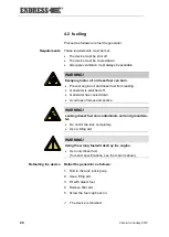 Preview for 28 page of Endress ESE 608 DHG ES DI DUPLEX Operating Instructions Manual