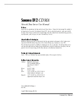 Preview for 3 page of EndRun Sonoma D12 User Manual