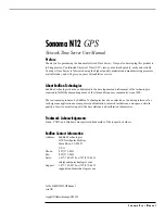 Preview for 3 page of EndRun Sonoma N12 User Manual