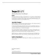 Preview for 3 page of EndRun Tempus LX GPS User Manual