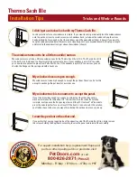 Preview for 2 page of Endura Flap Thermo Sash IIIe Installation Instructions Manual