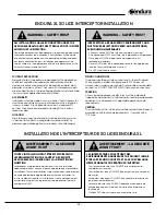 Preview for 13 page of Endura 3911A02 Installation, Use & Care Manual