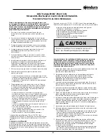 Preview for 20 page of Endura 3911A02 Installation, Use & Care Manual