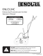 Предварительный просмотр 1 страницы Endura ENLC52HC Operator'S Manual