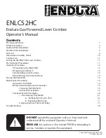 Preview for 5 page of Endura ENLC52HC Operator'S Manual