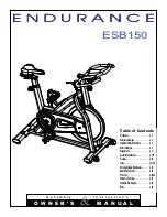 Preview for 1 page of Endurance ESB150 Assembly Instructions & Owner'S Manual