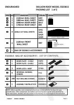 Предварительный просмотр 2 страницы EnduraShed ESD3815 Manual