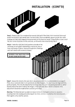 Предварительный просмотр 21 страницы EnduraShed ESD3815 Manual