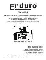 Предварительный просмотр 1 страницы Enduro ELITE SM1000-2 User Instructions