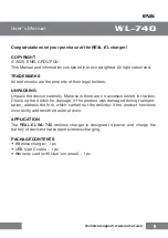 Preview for 2 page of ENEL Real-El WL-740 User Manual