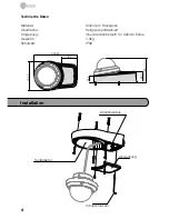 Предварительный просмотр 4 страницы Eneo AK-5 Callisto dome series Installation Manual