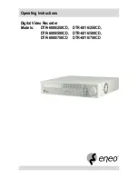 Eneo DTR-6008/250CD Operating Instructions Manual предпросмотр