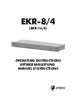 Preview for 1 page of Eneo EKR-16/4 Operating Instructions Manual